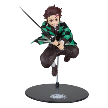 Zum Anime/Manga "Demon Slayer: Kimetsu no Yaiba" kommt diese detailreiche Statue aus PVC. Sie ist ca. 30 cm groß und wird mit weiterem Zubehör und Base in einer Fensterbox geliefert.